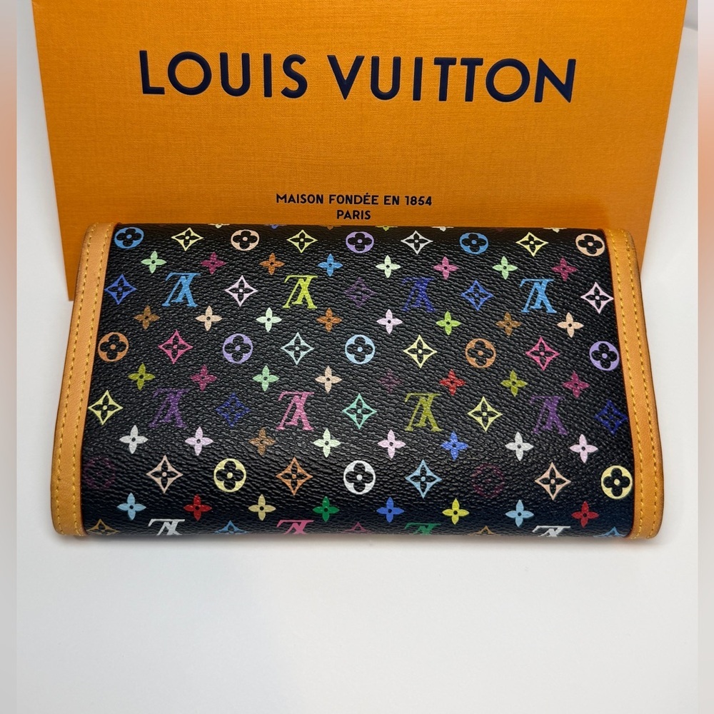 Louis Vuitton Takashi Murakami Porte Tresor Multicolor International Wallet - Picture 7 of 16